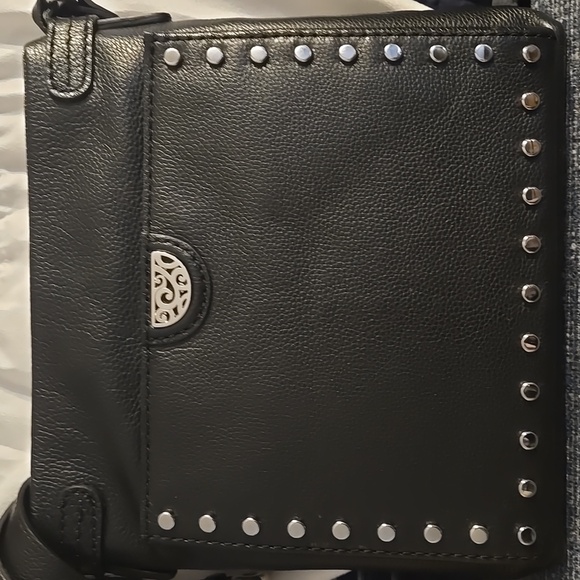 Brighton Black Crossbody with Silver Accents - Picture 2 of 7